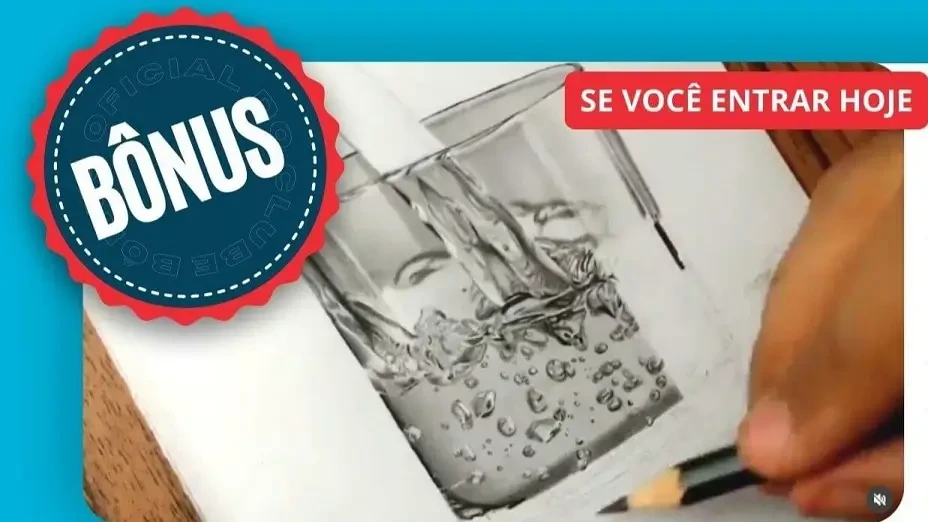 Ilustração — desenhar efeito de vidro e água
