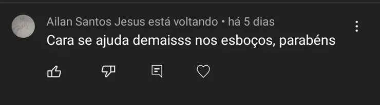 Comentário de aluno sobre o curso
