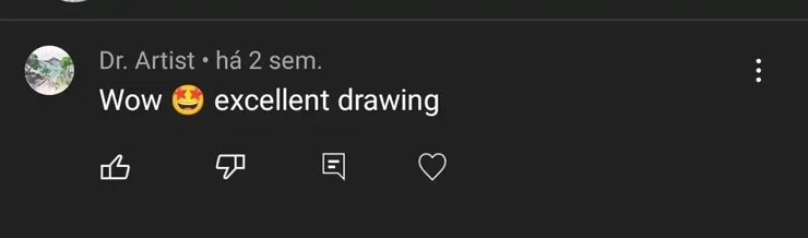 Comentário de aluno sobre o curso