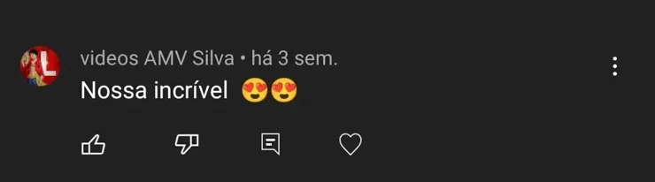 Comentário de aluno sobre o curso