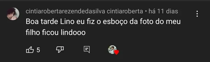 Comentário de aluno sobre o curso