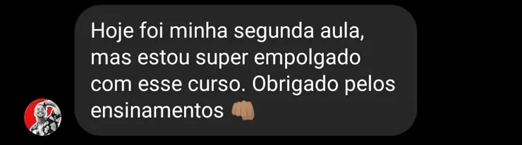 Depoimento de quem comprou o curso